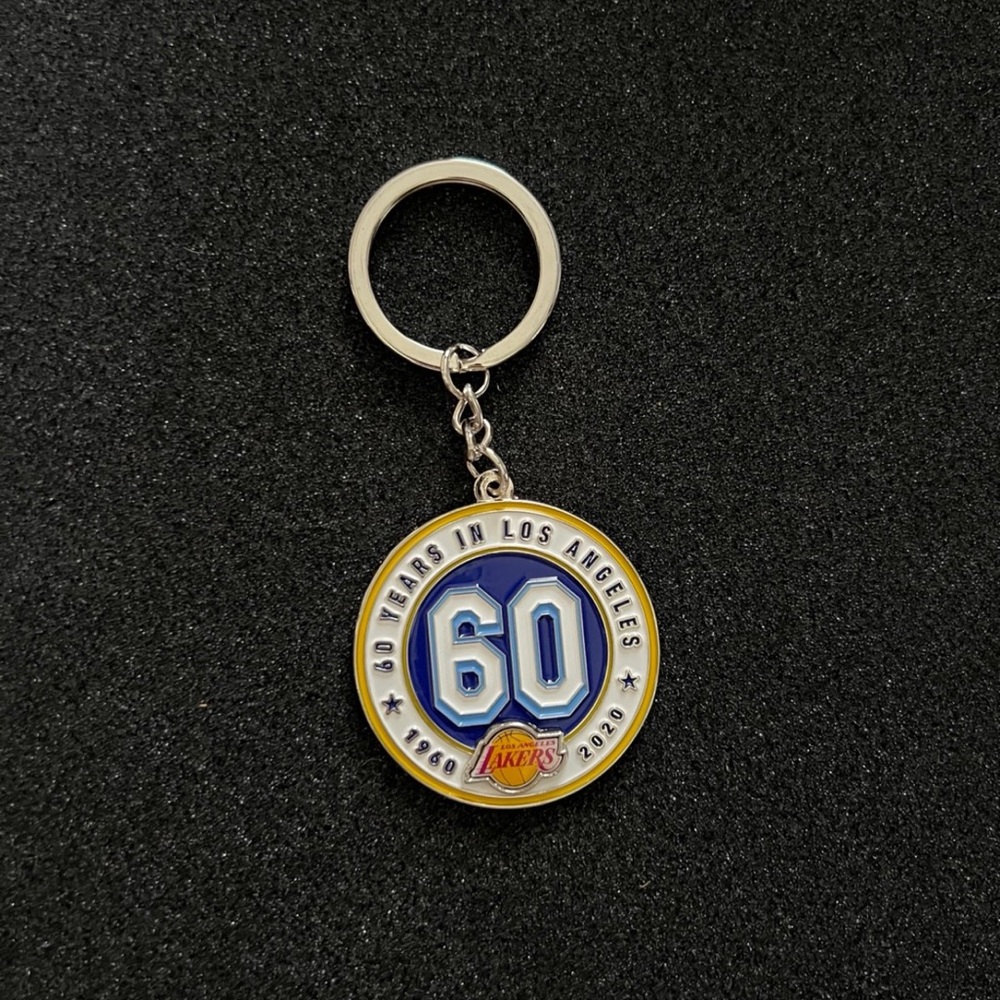 Los Angeles Lakers 2020 Exclusive Giveaway 60th Anniversary Keychain